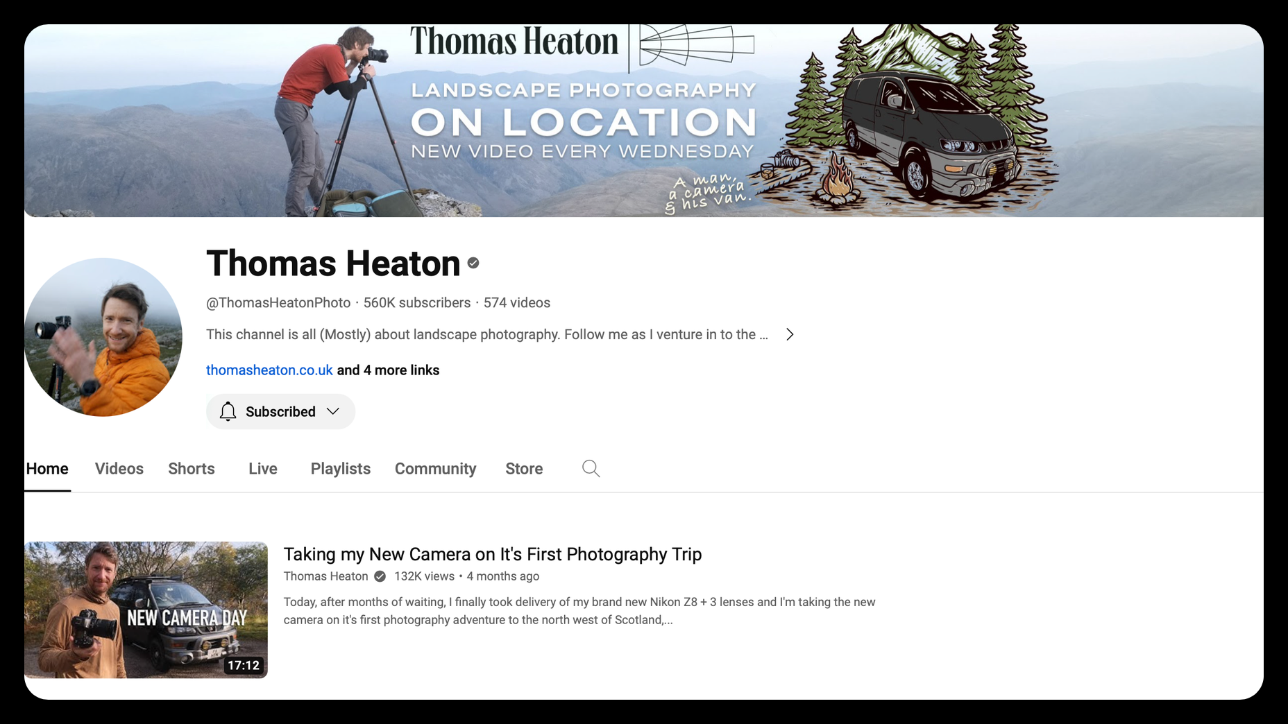 Thomas Heaton YouTube