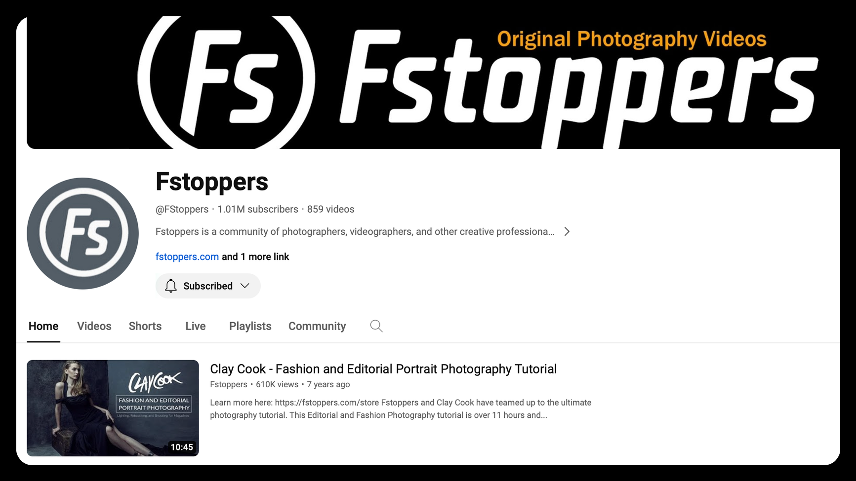 Fstoppers YouTube