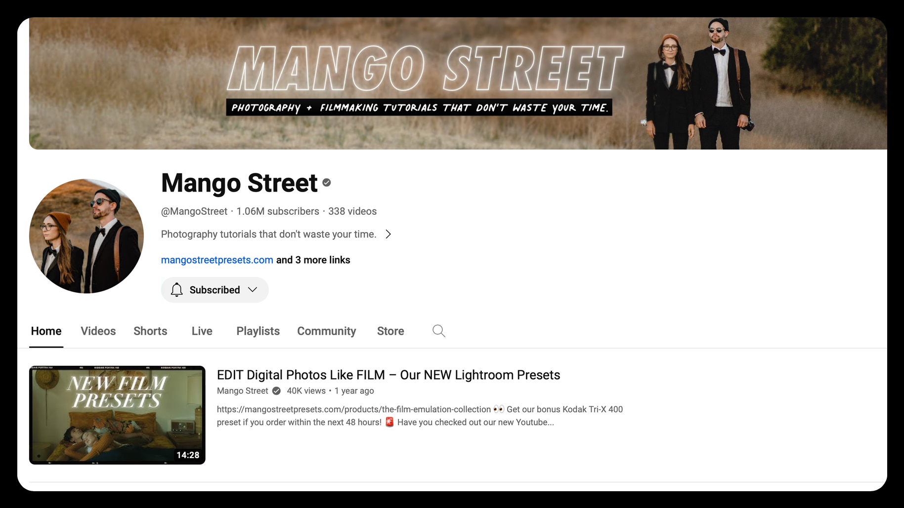 Mango Street YouTube