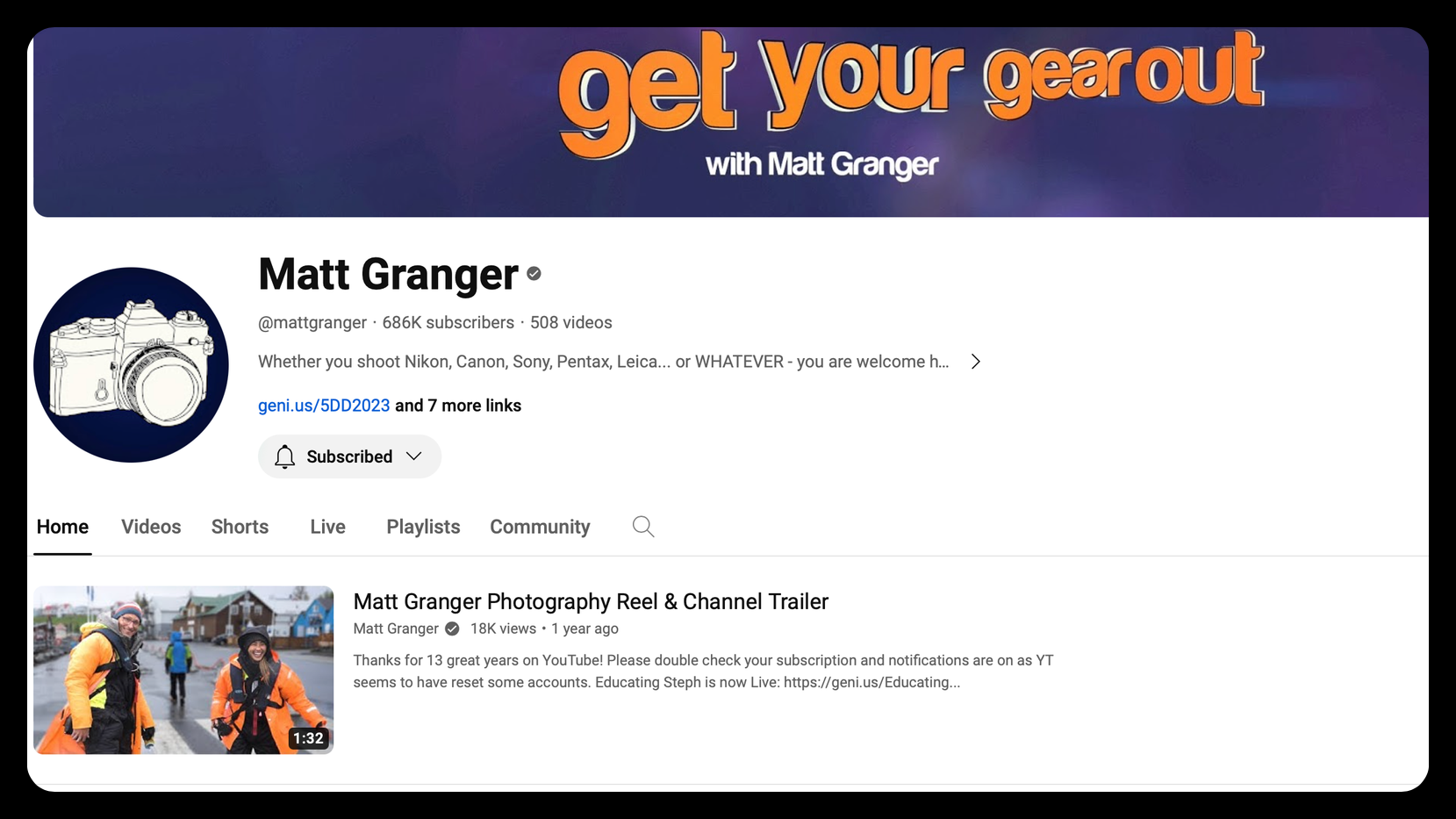 Matt Granger YouTube