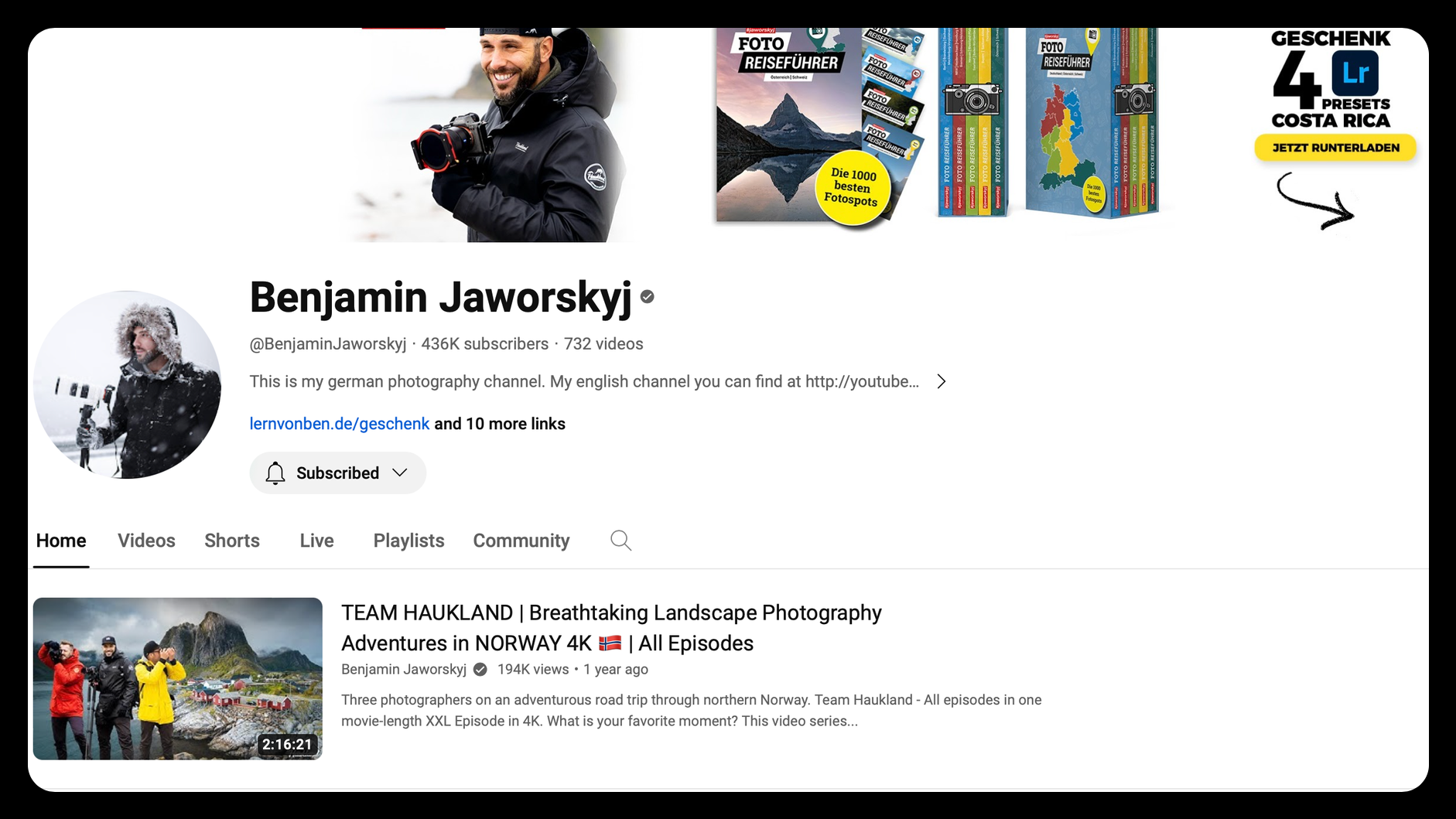 Benjamin Jaworskyj YouTube