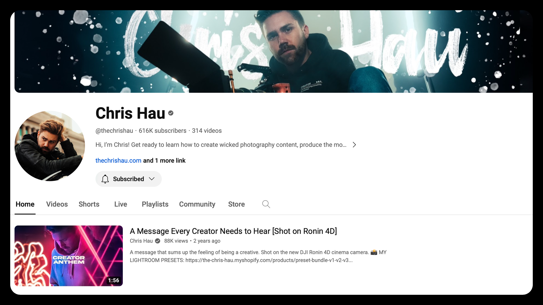 Chris Hau YouTube