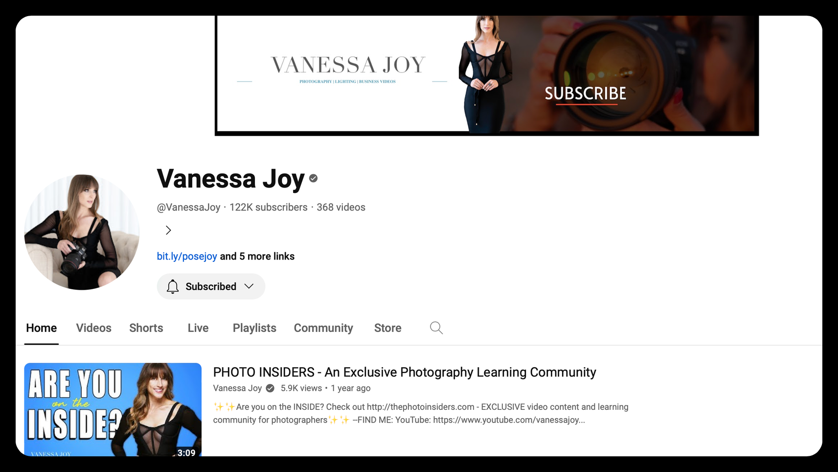 Vanessa Joy YouTube