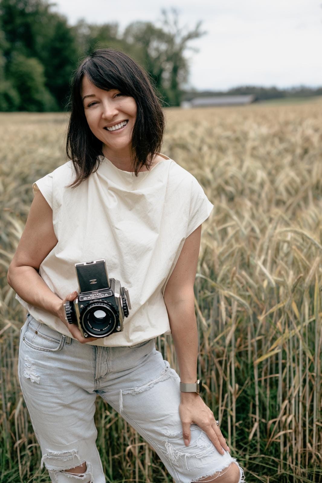 Yuliya Panchenko with Film Camera