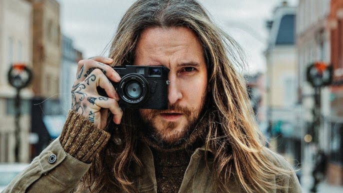 Peter McKinnon with Film Camera 